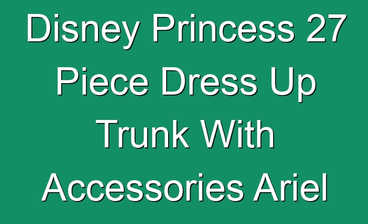 Disney Princess 27 Piece Dress Up Trunk With Accessories Ariel Rapunzel ...