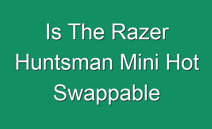 Is The Razer Huntsman Mini Hot Swappable 1612